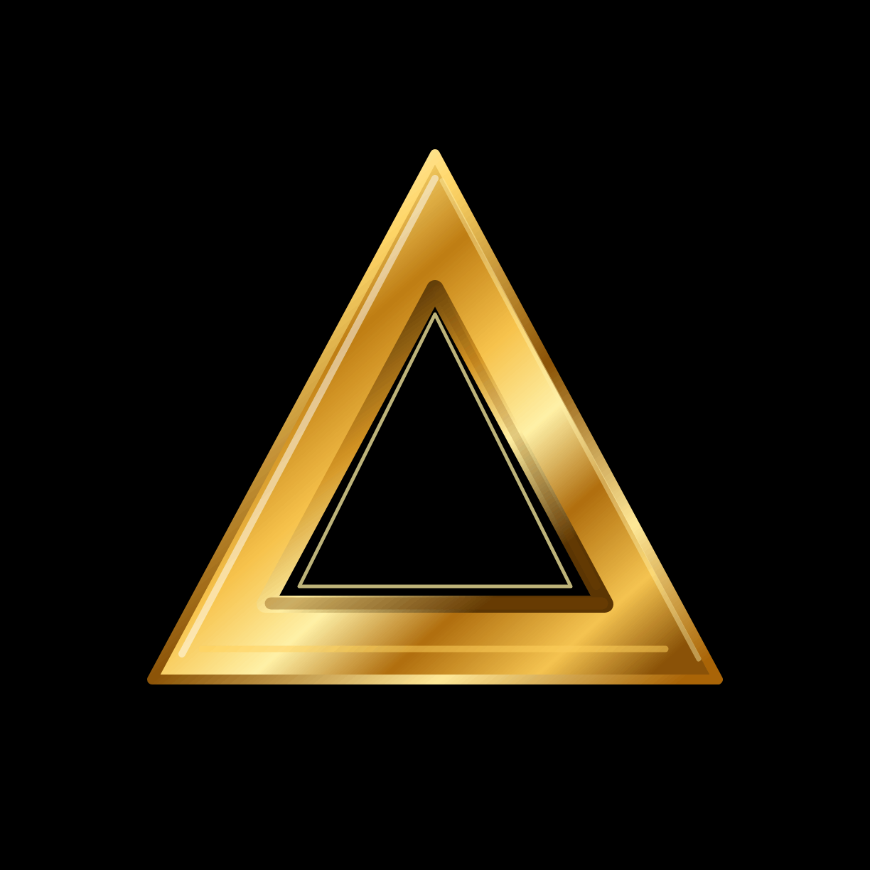 Gold triangle mark
